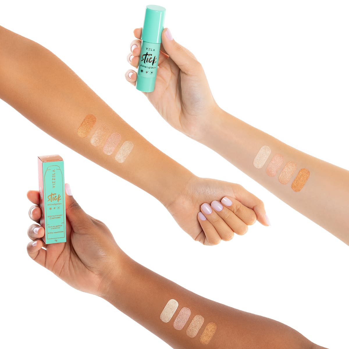 Shine And Glow – Iluminador Em Stick – Vizzela