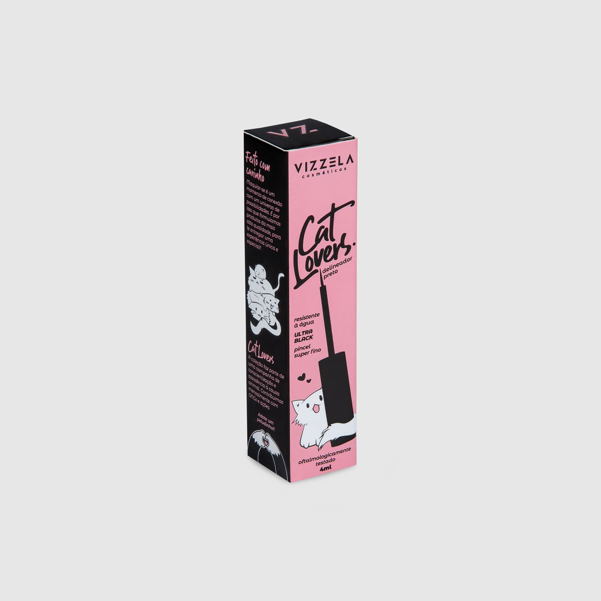 Delineador Preto - Cat Lovers - Vizzela