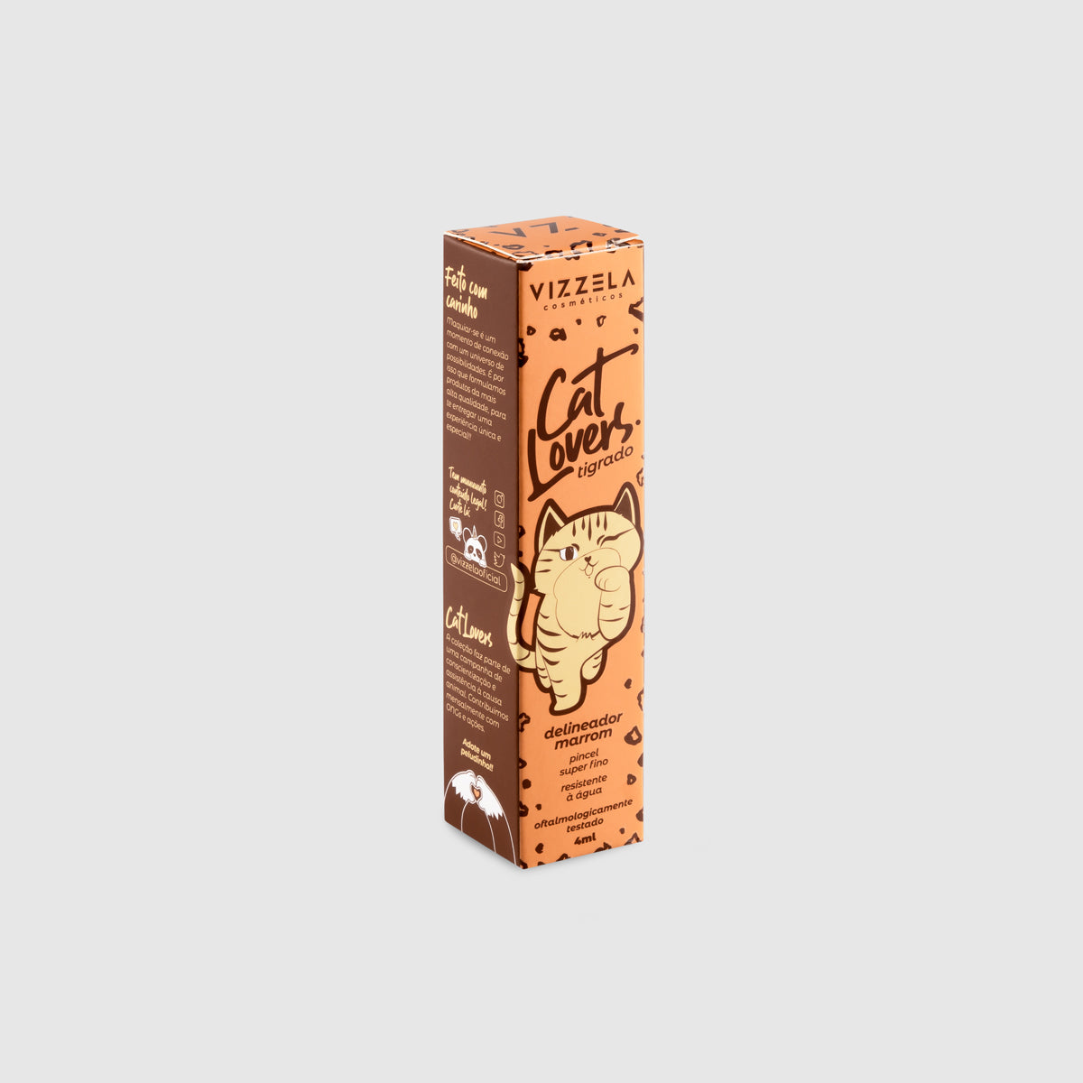 Delineador Marrom– Cat Lovers – Vizzela