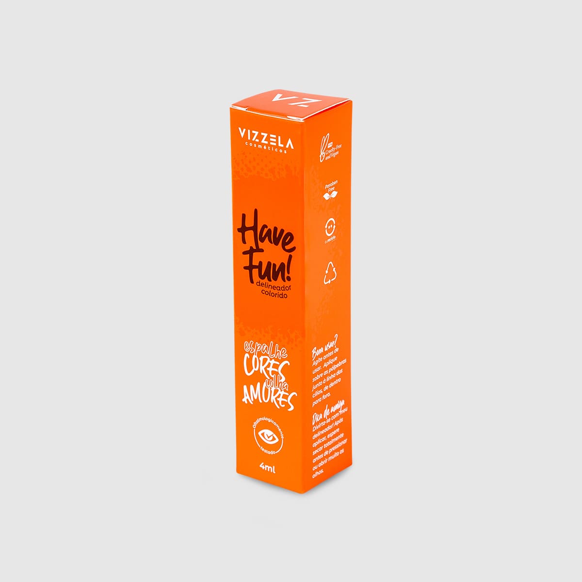 delineador líquido laranja