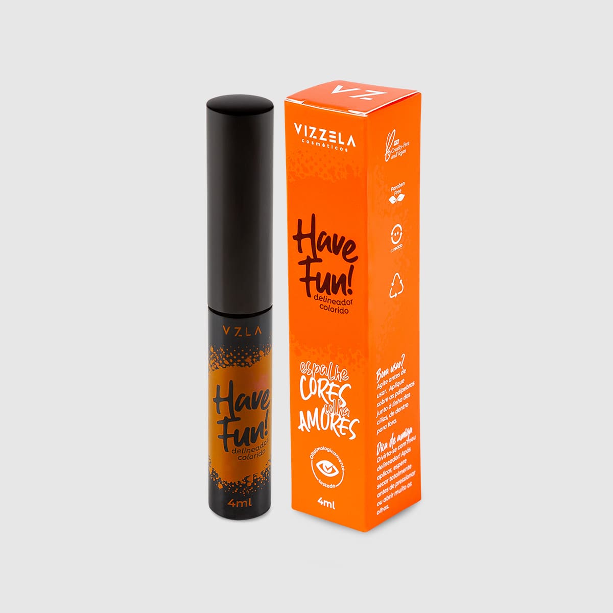 delineador líquido laranja