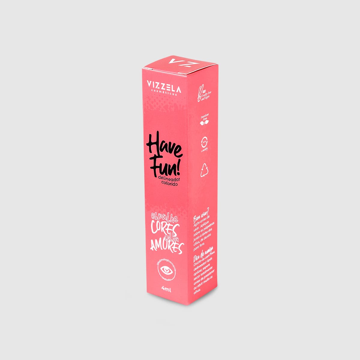delineador líquido rosa