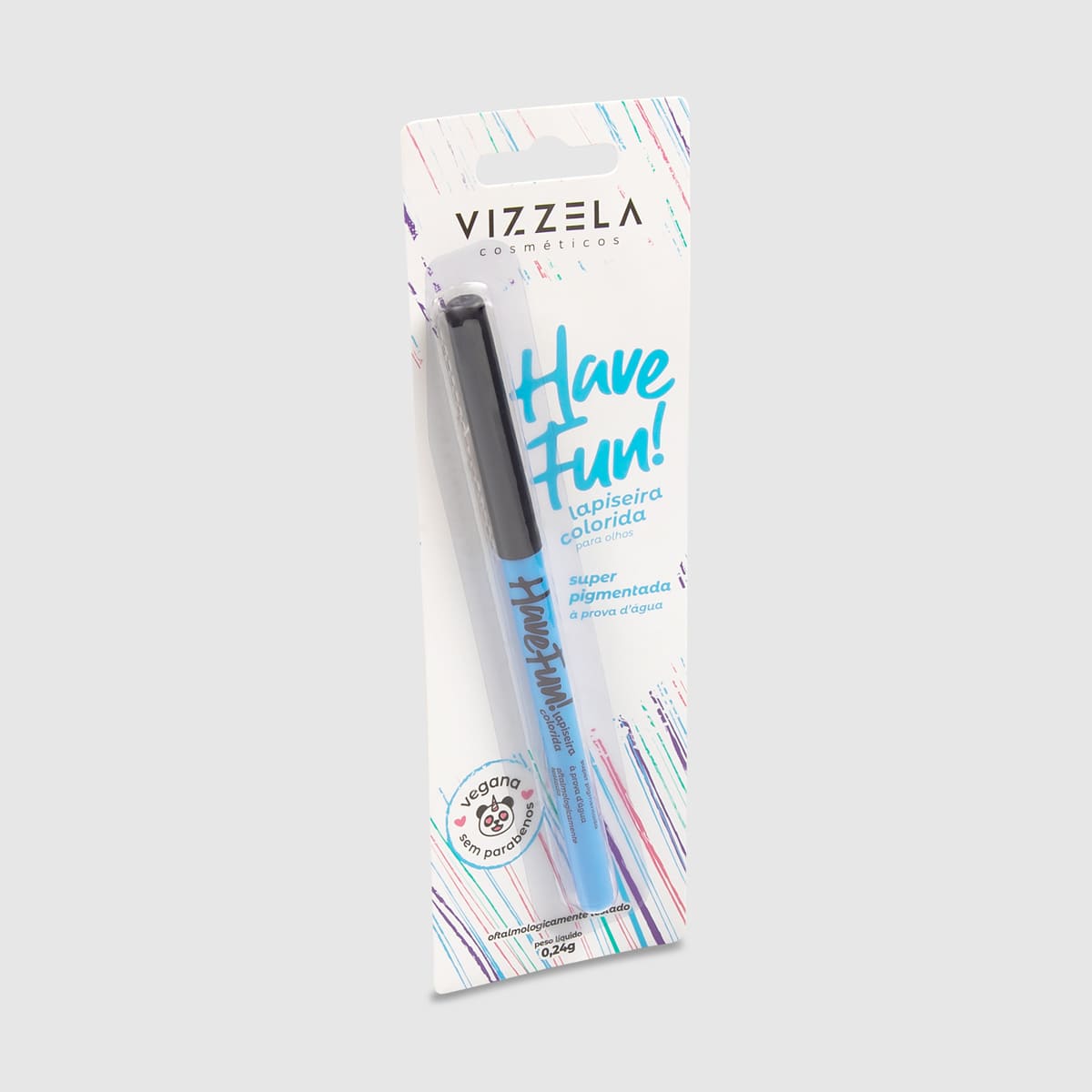 lapiseira para olhos colorida have fun - vizzela azul