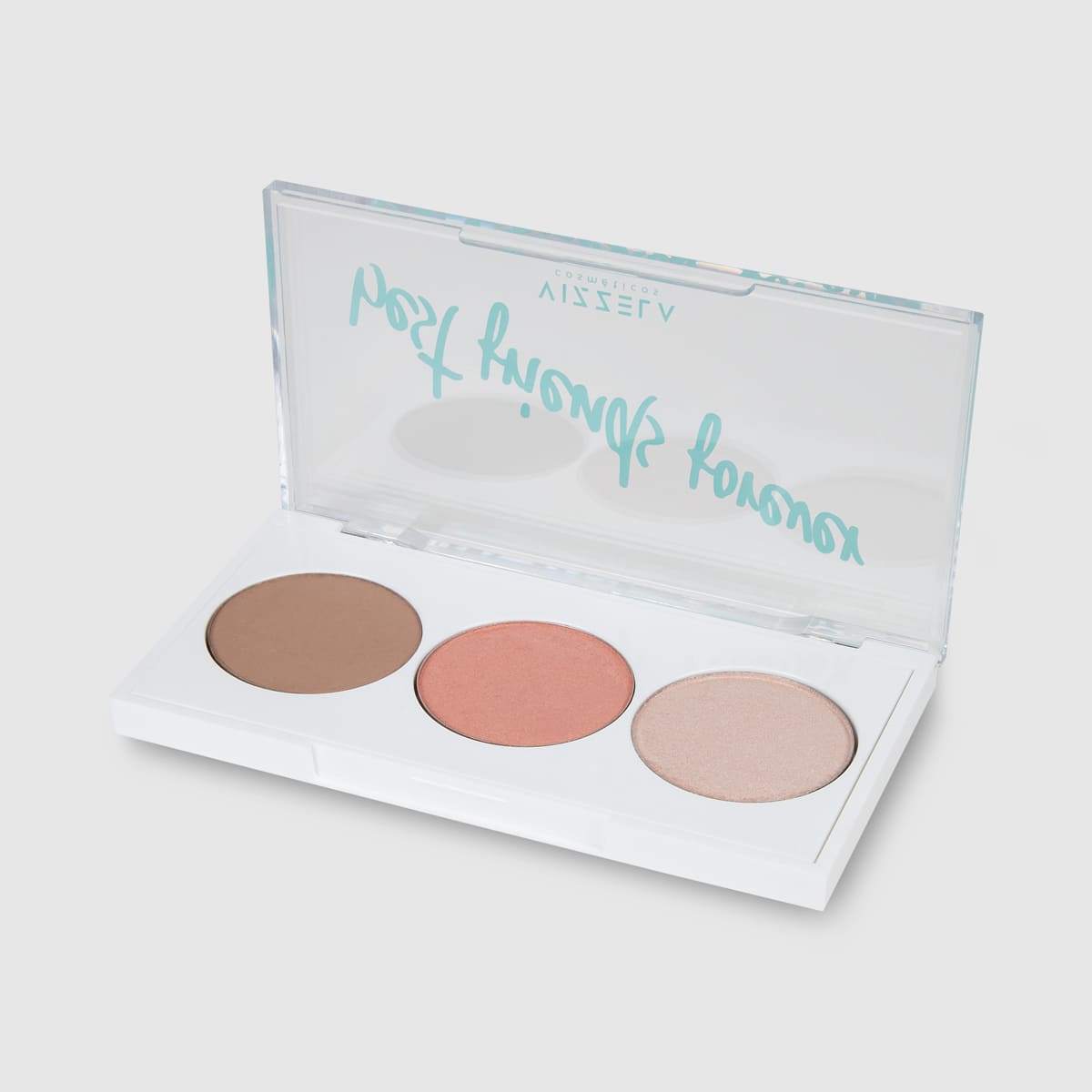 Paleta BFF - Vizzela Cor 01 - Contorno, Blush e Iluminador