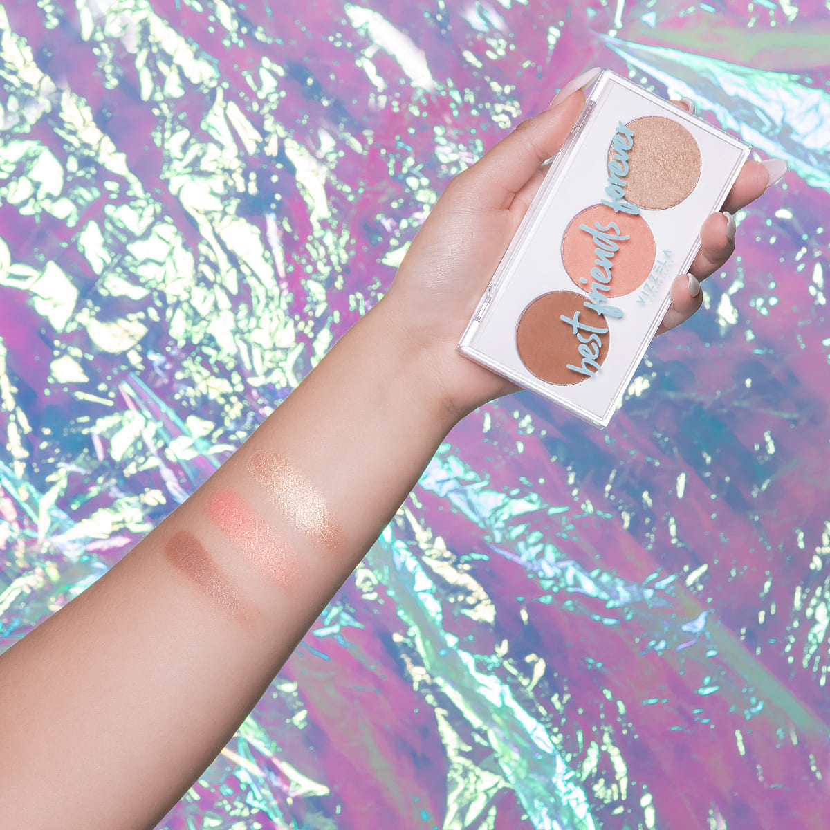 Paleta BFF - Vizzela Cor 03 - Contorno, Blush e Iluminador