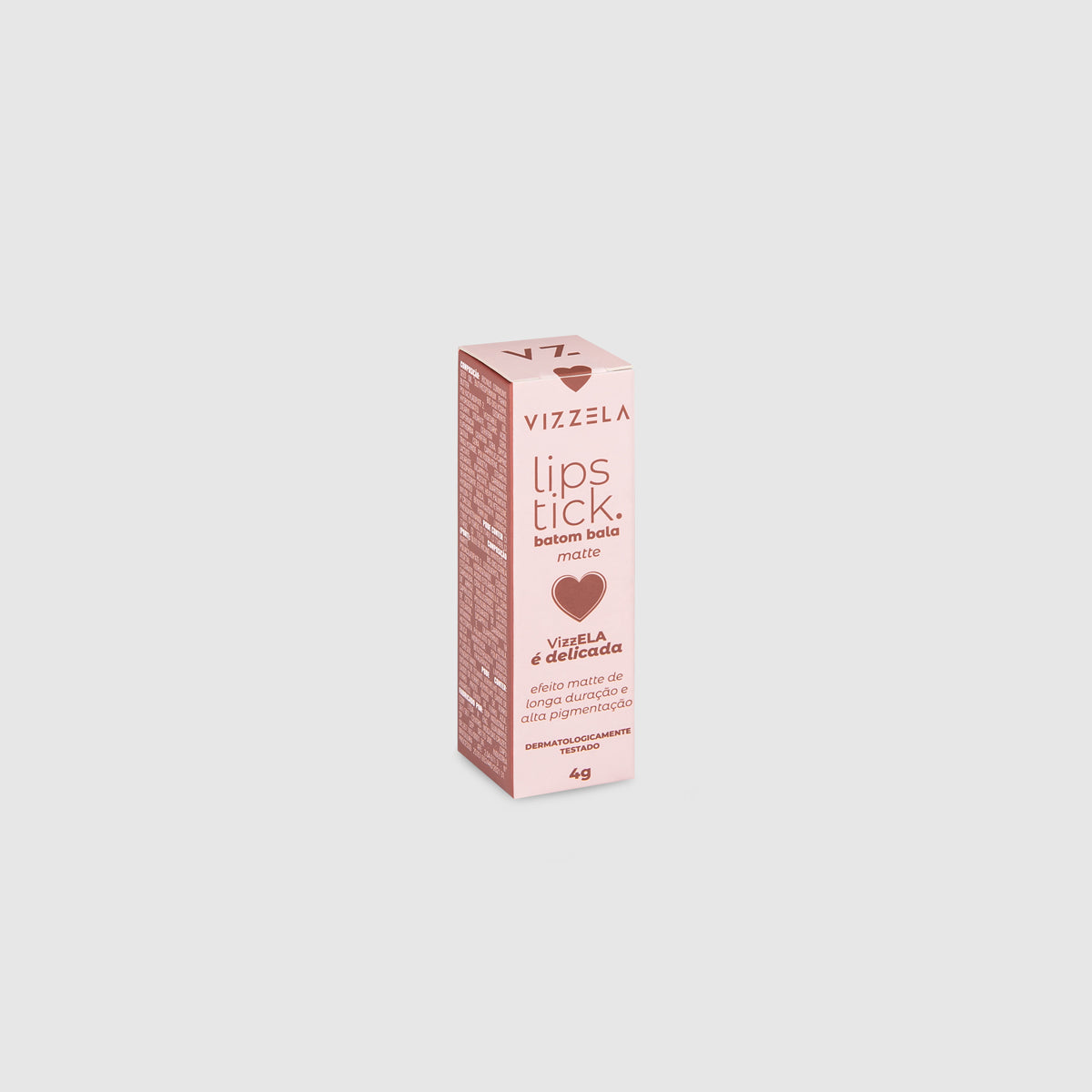Batom Bala Cor 01 - Delicada - Vizzela