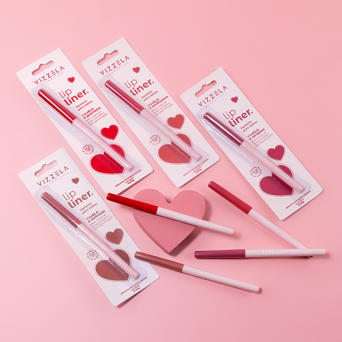 Lapiseira Labial 08 Determinada - Lipliner - Vizzela