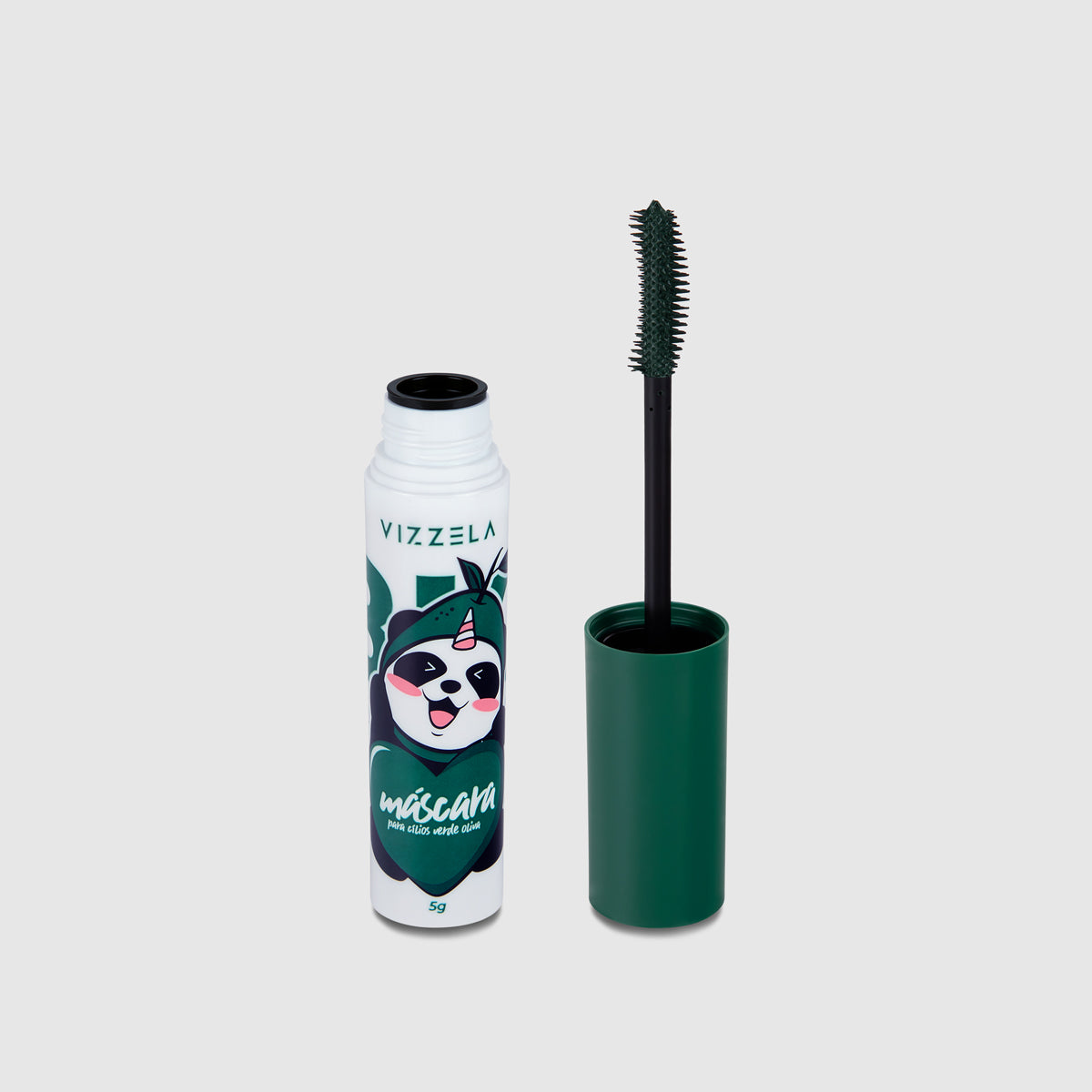 Máscara Para Cílios Big No Panda Olive Green - Vizzela - Verde