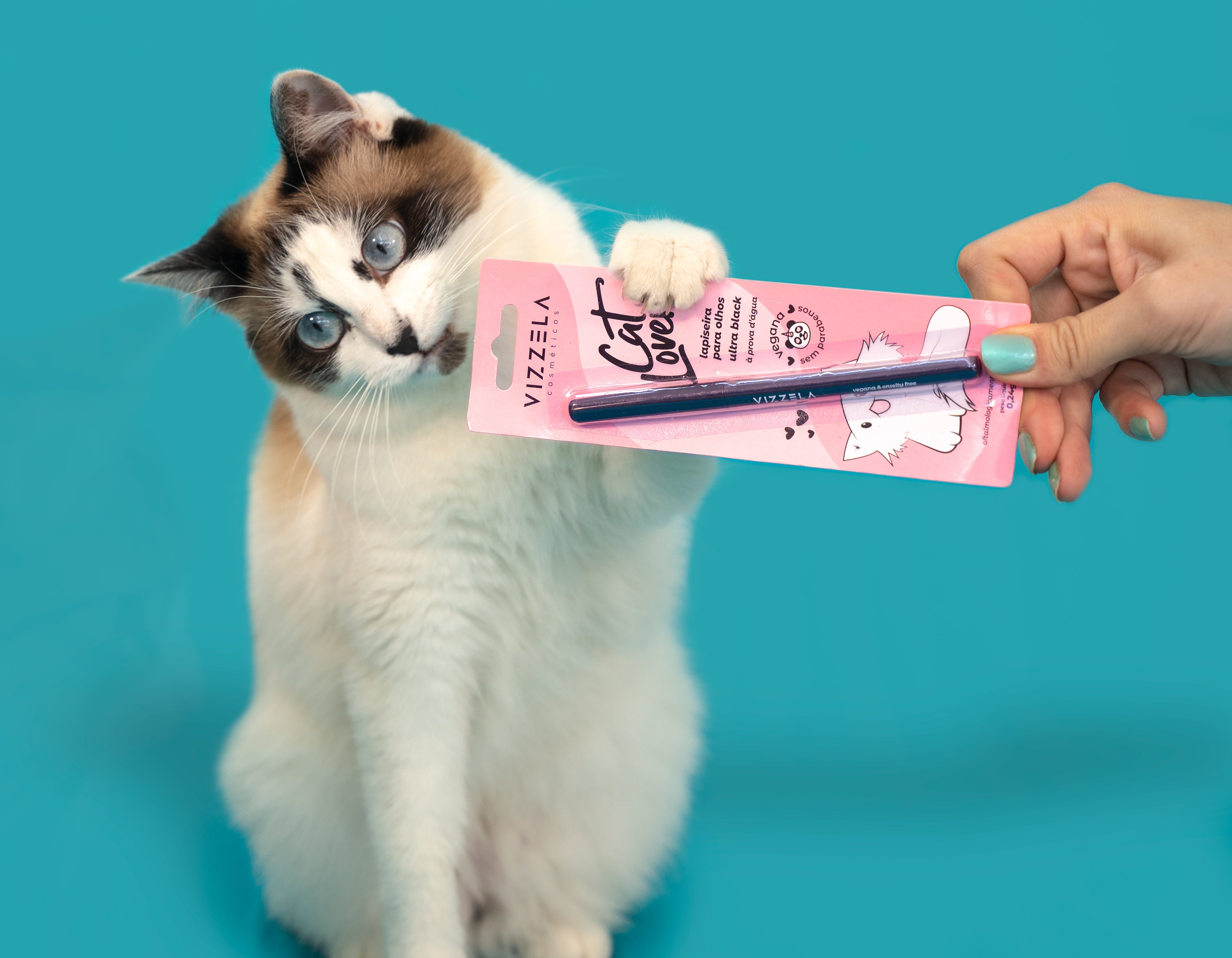 Lapiseira para Olhos Preta - Cat Lovers - Vizzela – Vizzela Cosméticos
