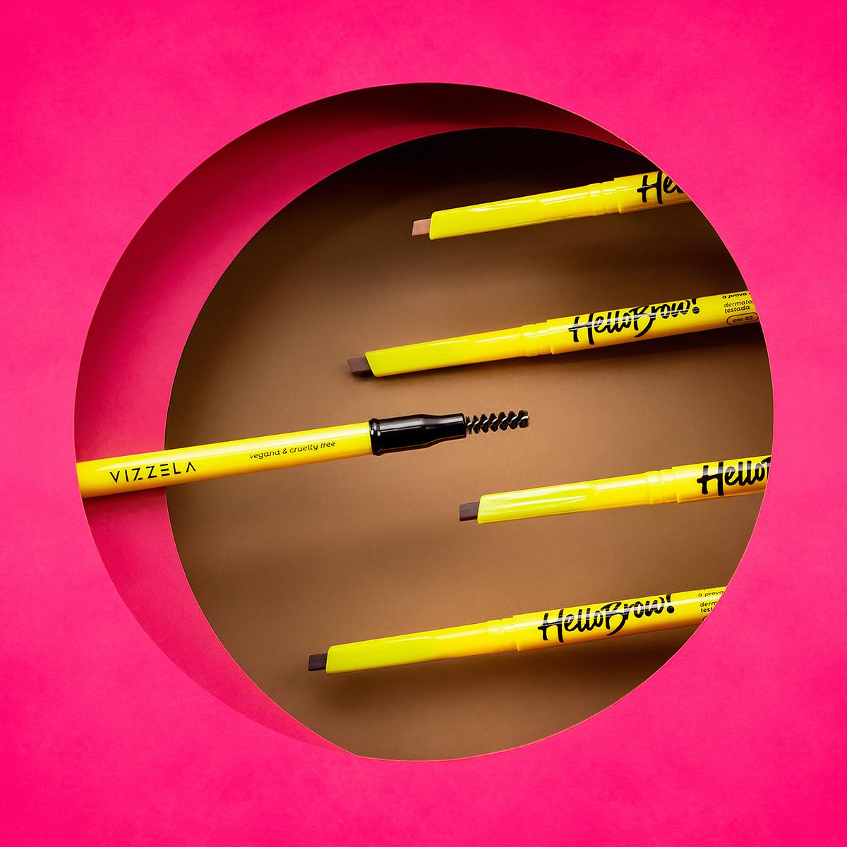 Lapiseira para sobrancelhas hello brow – vizzela cor 01