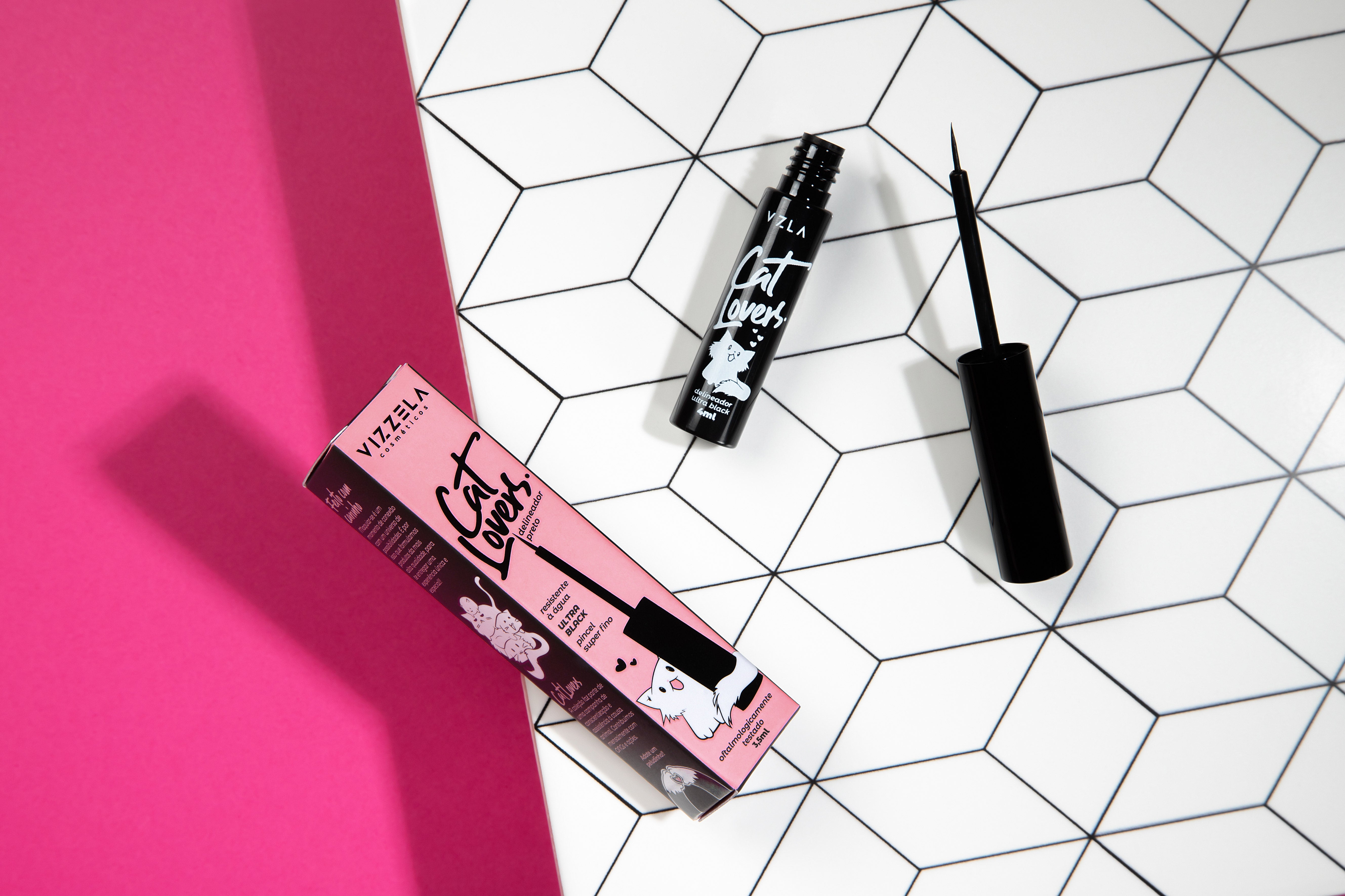Delineador Preto - Cat Lovers - Vizzela