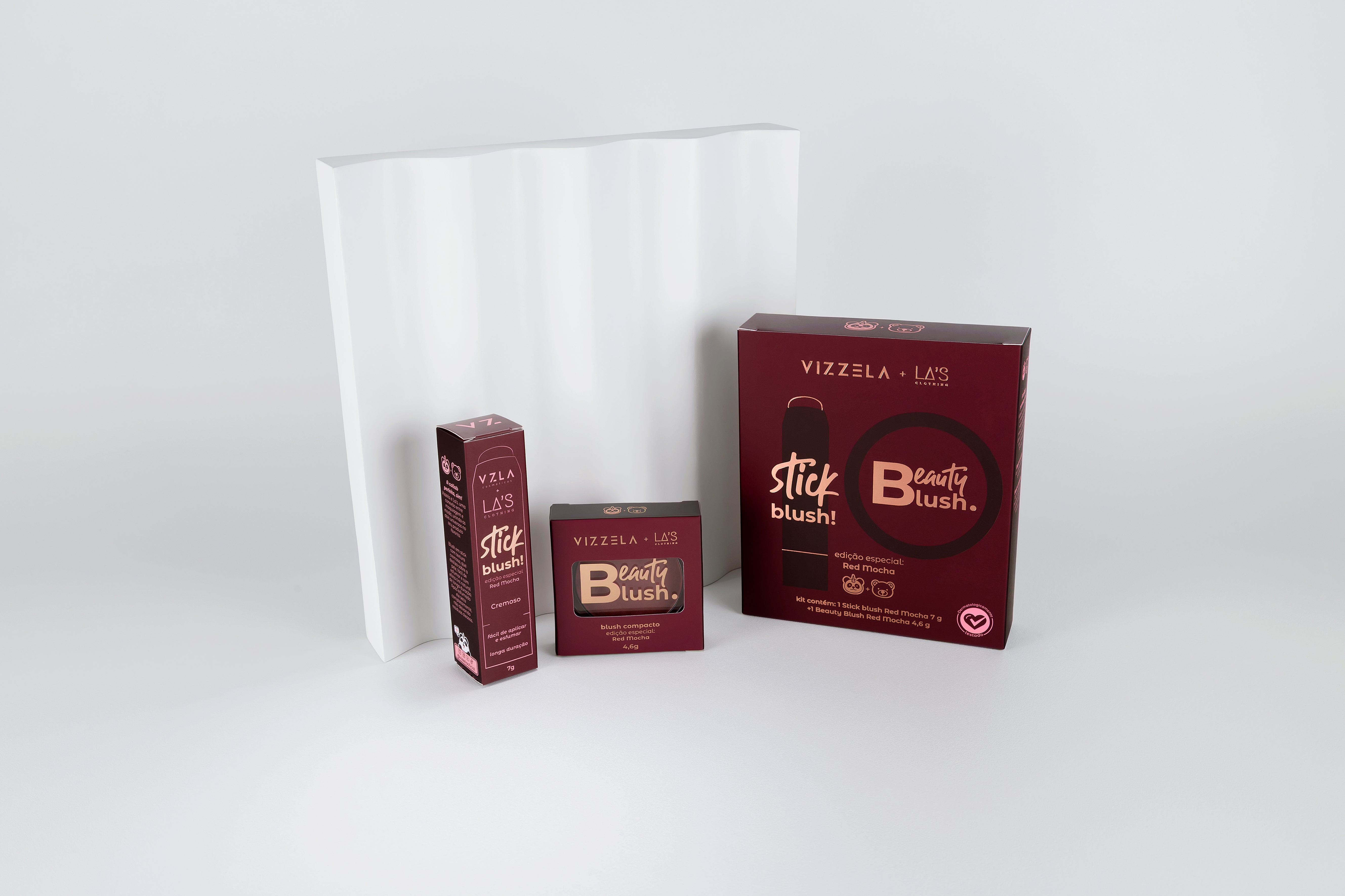 Beauty Blush Compacto Red Mocha - Vizzela + La’s